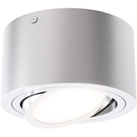 Briloner LED-Decken-& Wandlampe Tube Silber rund 5 x 9