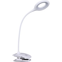 GLOBO LED-Klemmleuchte Kunststoff Weiß