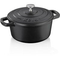 Kela Calido Bräter 21 cm rund schwarz