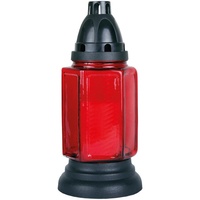 HS Candle Grablicht 24 cm rot