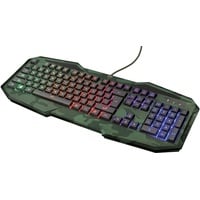 Trust GXT 830 RW-C Avonn Tastatur (Regenbogenwellen-Beleuchtung, 12 Media-Tasten,