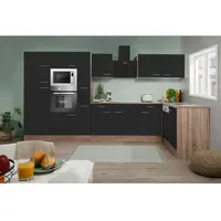 Respekta Winkelküche Oliver L-Form 370 x 172 cm E-Geräte