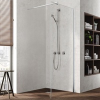 Kermi Tusca Seitenwand mit Wandprofil TUTWP09320VPK 90x200cm, silber hochglanz,