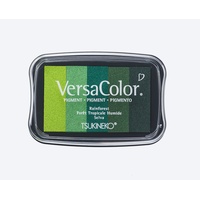 Rayher Stempelkissen Versacolor 5 Grüntöne 7,5 x 4,7 cm