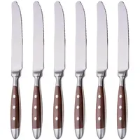 Gräwe Tafelmesser 6 Stück Serie Nürnberg BRAUN