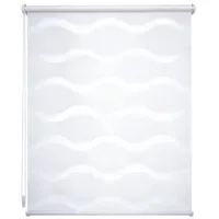 LIEDECO Duo-Rollo Klemmfix Wave 90 x 210 cm weiß
