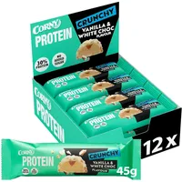 CORNY Proteinriegel Vanille Crunchy Riegel 12 x 45 g