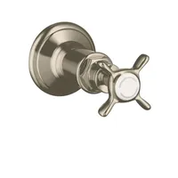 Hansgrohe AXOR Montreux Absperrventil Unterputz mit Kreuzgriff brushed nickel
