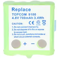 AccuCell Akku passend für Topcom Twintalker 9100 Akku TT9100,