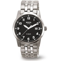Boccia Titanium Boccia Herren Uhr 3631-02 Titan mit Datumsanzeige