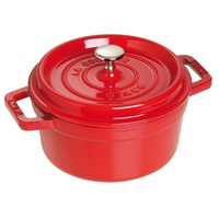 Staub Cocotte 20 cm rund kirschrot