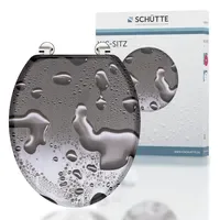 Schütte WC-Sitz Grey Steel mit Absenkautomatik Grau
