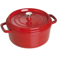 Staub Cocotte 24 cm rund kirschrot