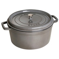 Staub Cocotte 30 cm rund graphitgrau