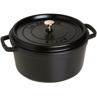 Staub Cocotte 30 cm rund schwarz