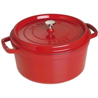 Staub Cocotte 28 cm rund kirschrot