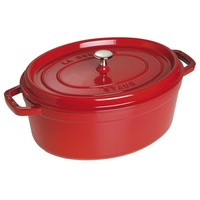 Staub Cocotte 37 cm oval kirschrot