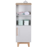 Roba Standregal „Caro“, lichtgraues Regal aus Holz für Babyzimmer