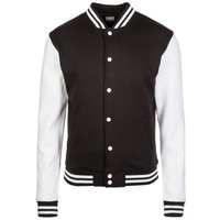 URBAN CLASSICS 2-tone College Sweat Basic Jacke Black /