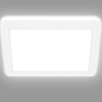 Briloner LED Panel Slim 19 cm, weiß, ultraflach