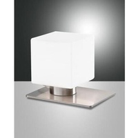 Fabas Luce Zara Tischleuchte LED Nickel satiniert