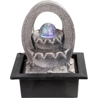 GLOBO LED-Brunnen Albert Kunststoff Grau