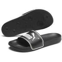 Puma Leadcat FTR Schiebe-Sandalen, Black Team Gold-Puma White, 43