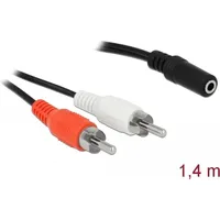 DeLock 85808 Audio-Kabel 1,4 m 2 x RCA 3.5mm