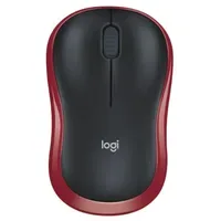 Logitech M185 Wireless Mouse schwarz/rot