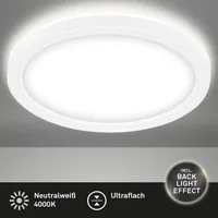 Briloner Slim LED Deckenleuchte 12W rund weiß