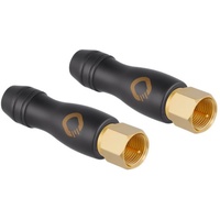 Oehlbach D1C4412 F-Stecker vergoldet Anschlüsse: F-Stecker 2 St.