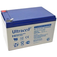 Ultracell UL12-12 Blei Akku 12 Volt mit 12Ah, mit