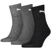 Puma Short Crew 3er Pack anthracite / grey 35-38