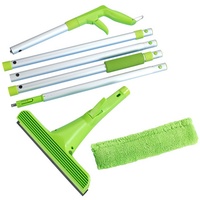 Maximex Extra-langer Sprüh-Fensterwischer bis 220 cm, ermöglicht Arbeitshöhe bis