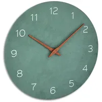 TFA Analoge Wanduhr 29,0 cm 60.3054, jadegrün