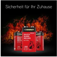 HEITECH PROMOTION GMBH HEITECH Rauchmelder Batterie 9V Block -
