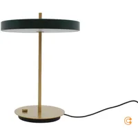 Umage Asteria Tischleuchte LED, Kopf grün/Fuß messing