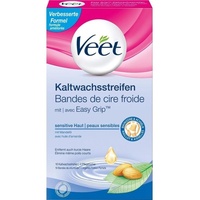 Veet Easy-Gelwax Kaltwachsstreifen Bikinizone & Achseln Sensible Haut 16