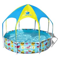 BESTWAY Steel Pro UV Careful Splash-in-Shade Planschbecken 244 x