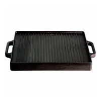 Gusseisenkuss Grillplatte 38 x 38 cm Gusseisen schwarz