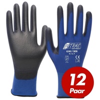 AS Arbeitsschutz Nitras Skin Nylon-Strickhandschuhe mit PU-Beschichtung, Feinmontage, Touchscreen