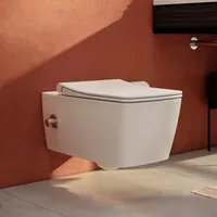 Vitra Aquacare Metropole Wand-Dusch-WC mit Bidetfunktion, Armatur, weiß