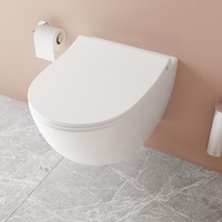 Vitra Aquacare Sento Wand-Tiefspül-WC-Set mit Bidetfunktion, mit WC-Sitz, 7748B003-6202