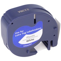 AccuCell Schriftband-Kassette nur passend für Dymo 91201, LetraTag LT-100H,