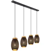 GLOBO Narri 4-flg. 15 cm gold schwarz