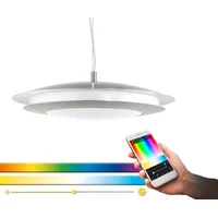 EGLO connect »MONEVA-C«, LED-Hängelampe nickel Ø 48,5