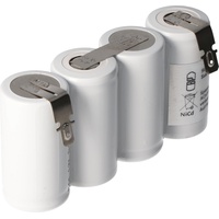 AccuCell Notleuchtenakku NiCd 4,8V 1800mAh F1x4 Sub-C mit Faston-Anschluss