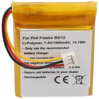 AccuCell Akku passend für den Philips Fidelio B5/12 Akku