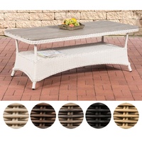 CLP Polyrattan WPC-Tisch Pandora perlweiß/160x80 cm