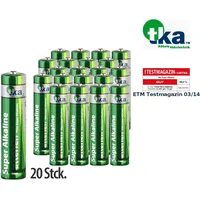 Tka 20er-Set Super-Alkaline-Batterien Typ AAA / Micro, 1,5 V